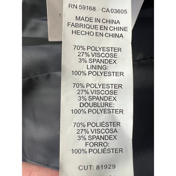 KAREN KANE BLAZER WOMENS SIZE MEDIUM LINED FITTED CLASSIC BUTTONS NAVY NEW - Picture 12 of 14